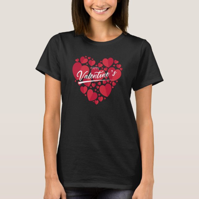 Valentines day Rex Riding Monster Lastbil Småbarn  T Shirt (Framsida)