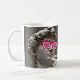 Valentines day ro färgad glasögon kaffemugg