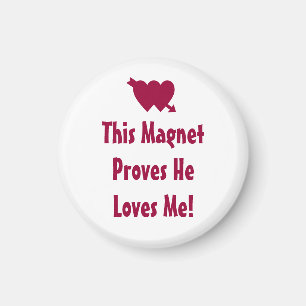 Valentines day Romantisk Kärlek Sweet Quote Rosa Magnet