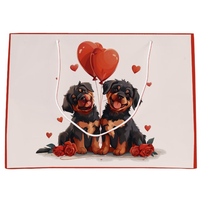 Valentines day Rottweiler Hundar (Framsidan)