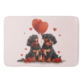 Valentines day Rottweiler Hundar Badrumsmatta