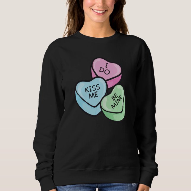 Valentine's Day Saying Hearts T Shirt (Framsida)