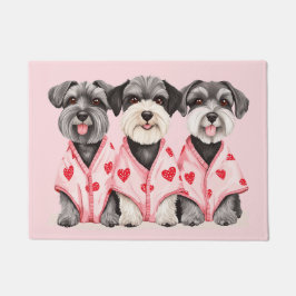 Valentines day Schnauzer Hundar