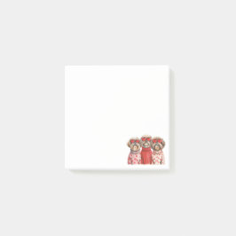 Valentines day Shih Tzu Hundar Post-it Block