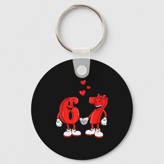 Valentine's Day Six Seven Hearts 6 7 Meme Gen Alph Nyckelring (Framsida)