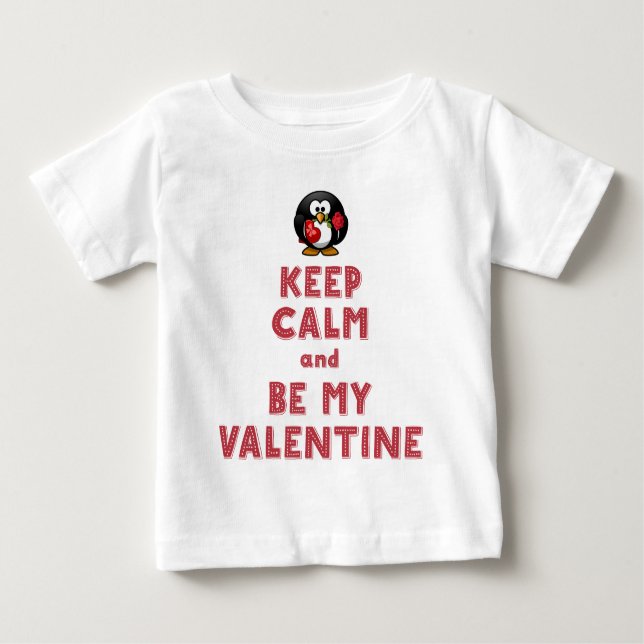 Valentines day skjortor för Småbarn Behålla Lugn W T-shirt (Framsida)