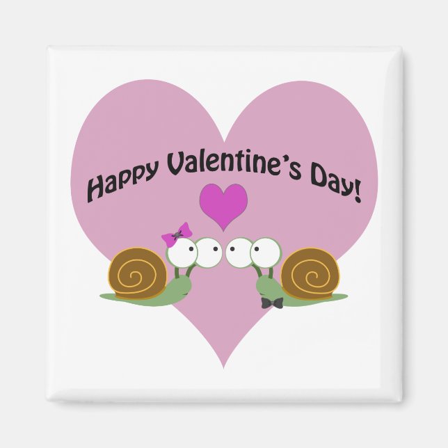 Valentines day Snigel Magnet (Framsidan)