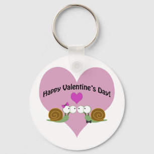 Valentines day Snigel Nyckelring