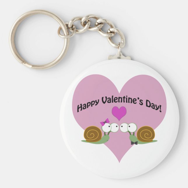 Valentines day Snigel Nyckelring (Framsidan)