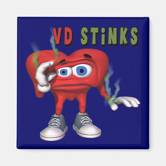 Valentines day Stinks Magnet (Framsidan)