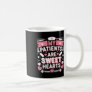 Valentines day Sweet Hearts Nursing Kärlek Min pat Kaffemugg