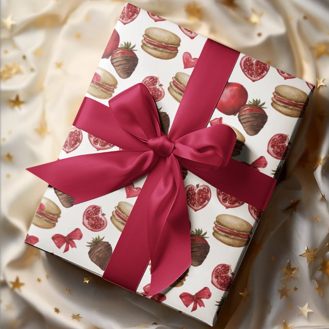 Valentine's Day Sweets Wrapping Paper  Presentpapper (Skapare uppladdad)