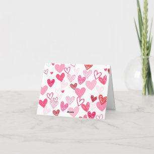 Valentines day Tackkort, hjärttack Tack Kort