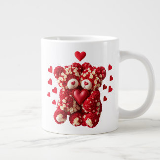 Valentines Day Teddy Bear Mug Jumbo Mugg
