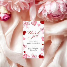 Valentines Day Thank You Tag Sweetheart Favors Tag Presentetikett