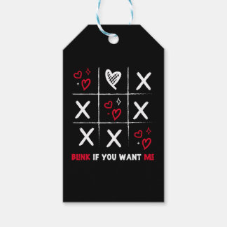 Valentines day Tic Tac Toe Funny Valentine Present Presentetikett