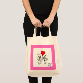 Valentines Day Tote Tygkasse