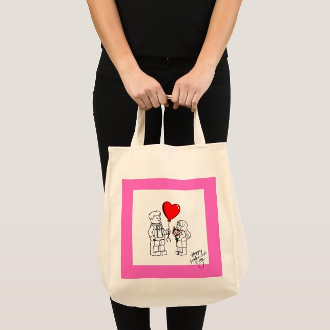 Valentines Day Tote Tygkasse (Framsida (produkt))
