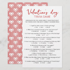 Valentine's day Trivialspel med svar