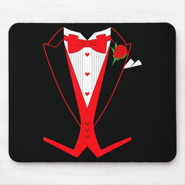 Valentine's Day Tuxedo Red Bow Tie Costume For Guy Musmatta (Framsidan)