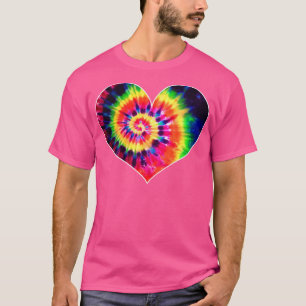Valentines day Tye Dye Heart Kärlek T Shirt