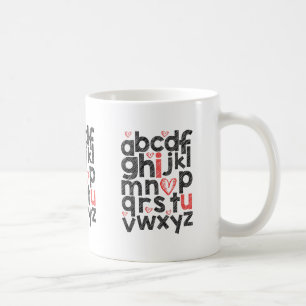 Valentines day Typografi för lärare Kaffemugg
