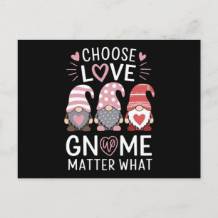 Valentines day väljer Kärlek Gnome Matter vad Vykort
