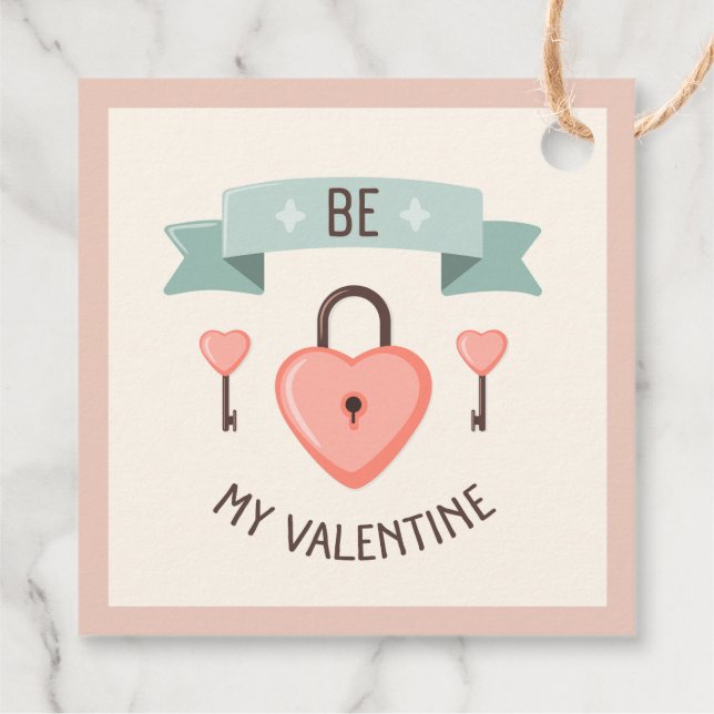 Valentines day - var min valentin gåvor etiketter (Baksida)