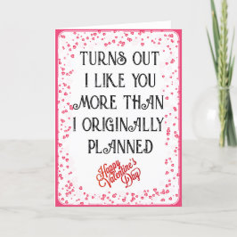 valentines day visar att jag gillar dig mer än helgkort