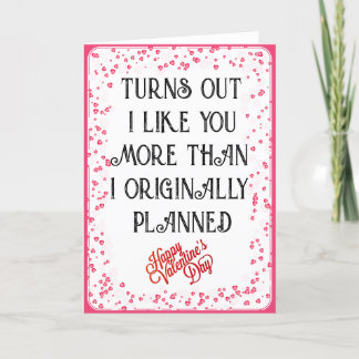 valentines day visar att jag gillar dig mer än helgkort