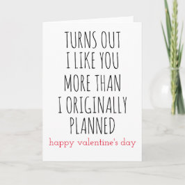 valentines day visar att jag gillar dig mer än helgkort
