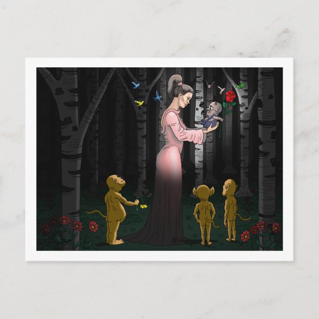 Valentines day vykort (Framsida)