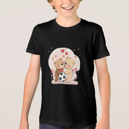 Valentine's Day with Bears in Love and Soccer T Shirt