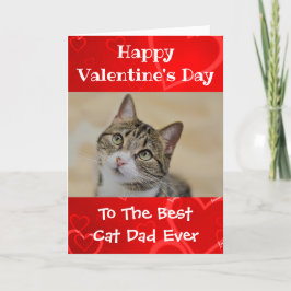 Valentines day Worlds Best Cat Pappa någonsin Pet Helgkort