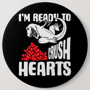 Valentines day Wrestling Dinosaur Im Redo till Cru Knapp