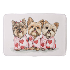 Valentines day Yorkshire Terrier Hundar Badrumsmatta