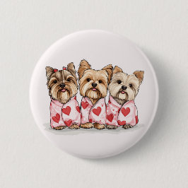 Valentines day Yorkshire Terrier Hundar Knapp