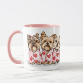 Valentines day Yorkshire Terrier Hundar Mugg