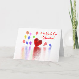 Valentines dayfirandeinbjudan helgkort