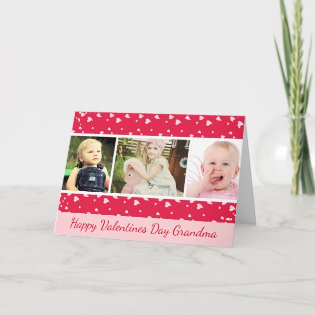 Valentines dayfotokort för mormor helgkort (Framsida)