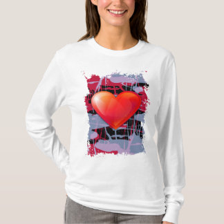 valentines dayhjärta tee