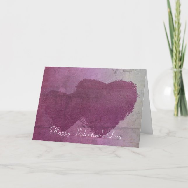 Valentines daykort för två hjärtor helgkort (Framsida)