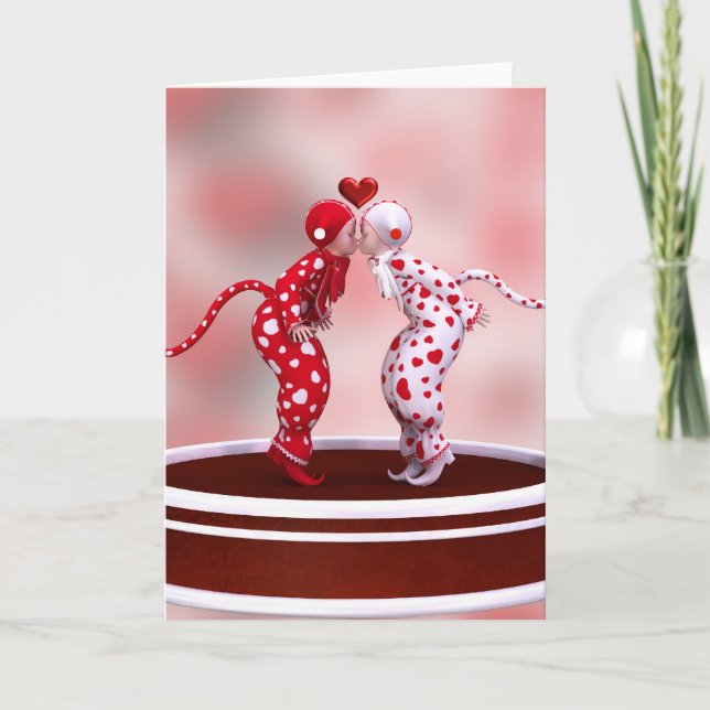 Valentines daykort helgkort (Framsida)