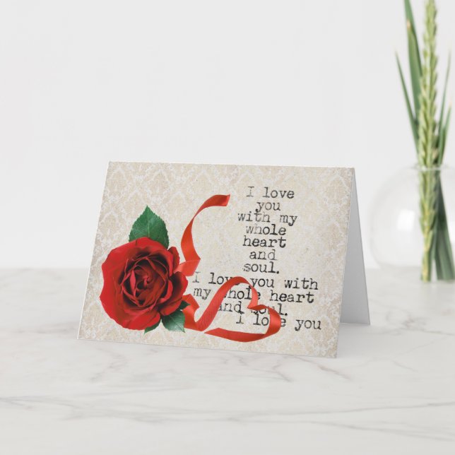 Valentines daykort helgkort (Framsida)
