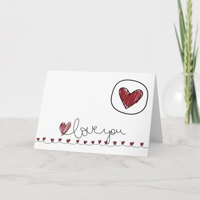 Valentines daykort helgkort (Framsida)