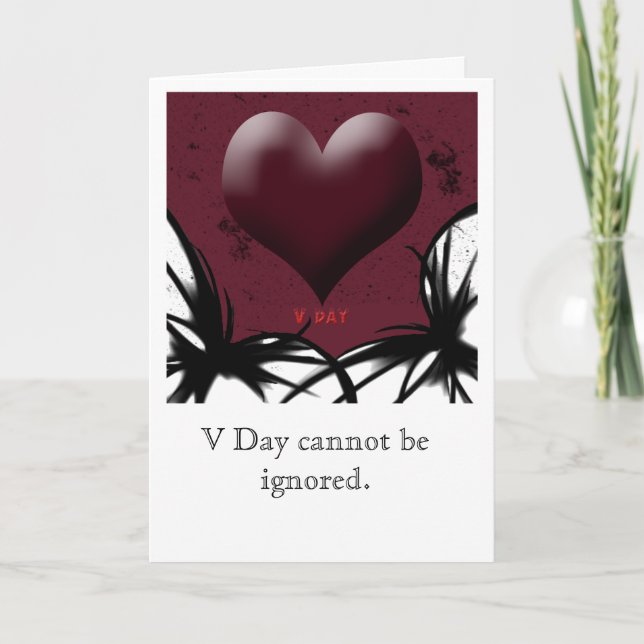 Valentines daymörk helgkort (Framsida)