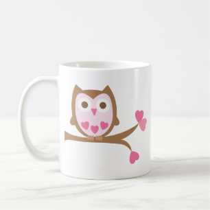 Valentines dayuggla kaffemugg