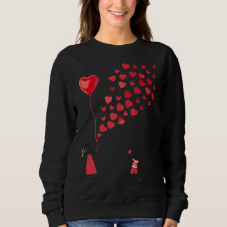 Valentine's design women sweatshirt t shirt