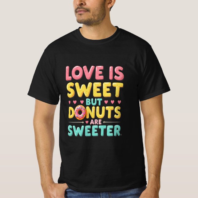 Valentine's Donut Delight T Shirt (Framsida)