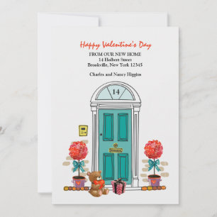 Valentines Flytta-meddelande Julkort